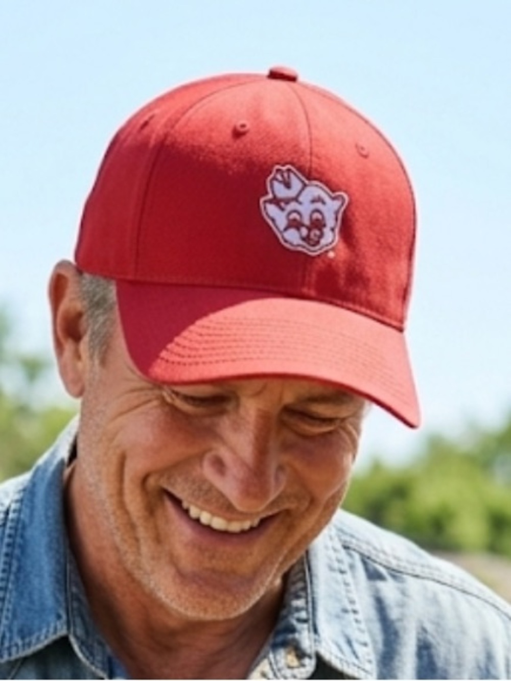 🆕Pig BBQ Butcher Hat Embroidered Porky Pig BBQ Picnic Farmer Griller Cook Hat